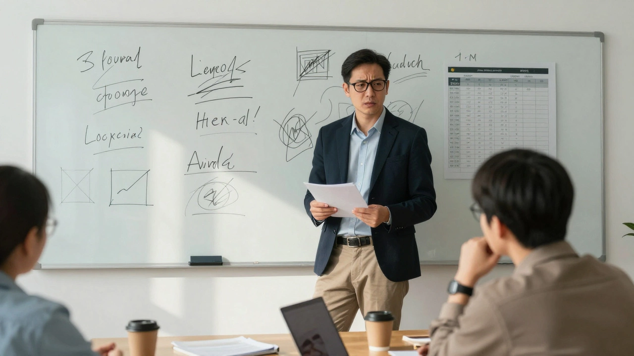 An adult leading a team through a real project, learning by doing with visible feedback.