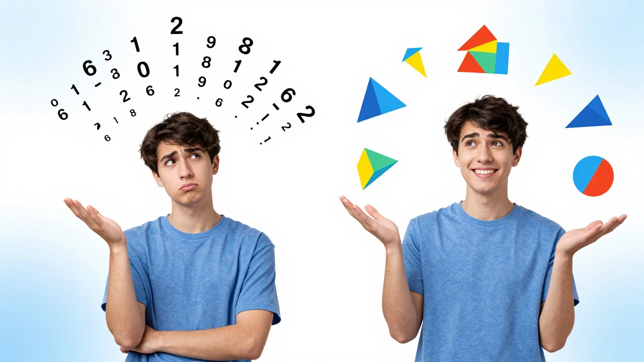 Student understanding visual aids vs verbal