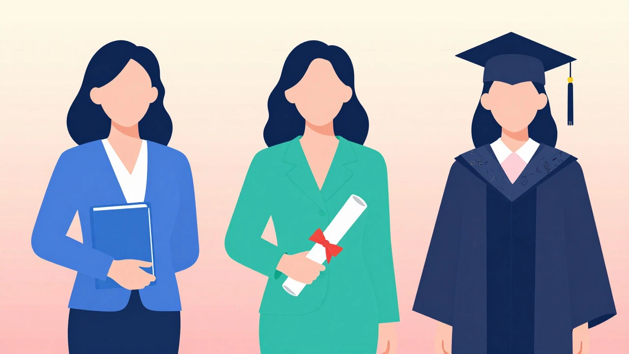 Illustration of three women representing different teaching roles