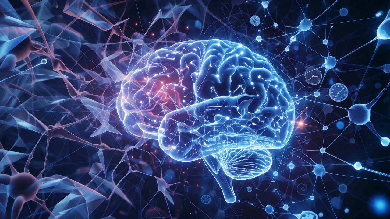 Conceptual visualization of neuroplasticity versus rigid mental schemas in the brain