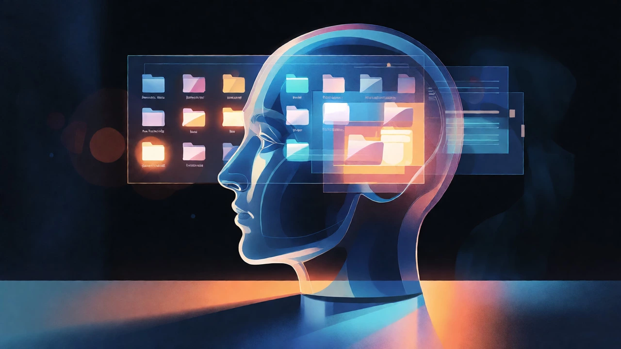 Conceptual illustration of a brain booting up like a computer system